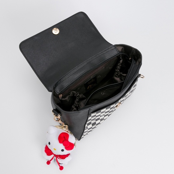 Hello Kitty - Arnold Palmer - Flap Tote with Long Strap Checkerboard Collection - Picture 3 of 9